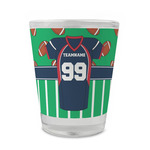 Football Jersey Glass Shot Glass - 1.5 oz - Single (Personalized)