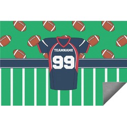 Football Jersey Indoor / Outdoor Rug - 6'x8' w/ Name and Number