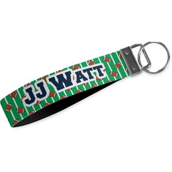 Football Jersey Wristlet Webbing Keychain Fob (Personalized)