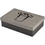 Football Jersey Large Gift Box w/ Engraved Leather Lid (Personalized)