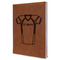 Football Jersey Leather Sketchbook - Large - Single Sided - Angled View