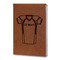 Football Jersey Leatherette Journals - Large - Double Sided - Angled View