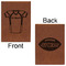 Football Jersey Leatherette Journals - Large - Double Sided - Front & Back View