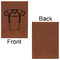 Football Jersey Leatherette Sketchbooks - Large - Single Sided - Front & Back View