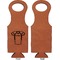 Football Jersey Leatherette Wine Tote Single Sided - Front and Back