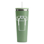 Football Jersey RTIC Everyday Tumbler with Straw - 28oz - Light Green - Double-Sided (Personalized)