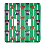 Football Jersey Light Switch Cover (2 Toggle Plate) (Personalized)