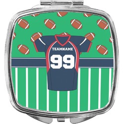 Football Jersey Compact Makeup Mirror (Personalized)