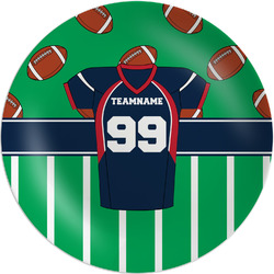 Football Jersey Melamine Salad Plate - 8" (Personalized)