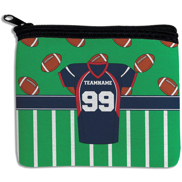 Custom Football Jersey Rectangular Coin Purse (Personalized)