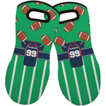 Football Jersey Neoprene Oven Mitts - Set of 2 w/ Name and Number