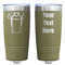 Football Jersey Olive Polar Camel Tumbler - 20oz - Double Sided - Approval