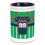 Football Jersey Ceramic Pencil Holders - Blue