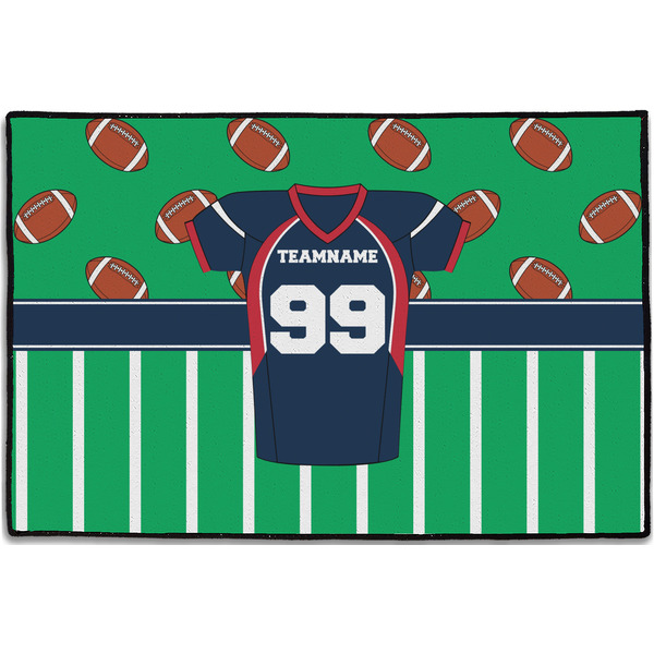 Custom Football Jersey Door Mat - 36"x24" (Personalized)