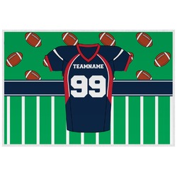 Football Jersey Laminated Placemat w/ Name and Number