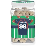 Football Jersey Dog Treat Jar (Personalized)