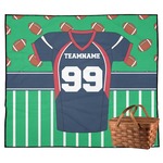 Football Jersey Outdoor Picnic Blanket (Personalized)