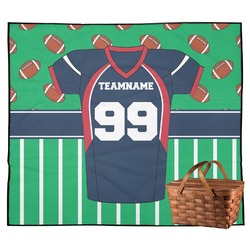 Football Jersey Outdoor Picnic Blanket (Personalized)