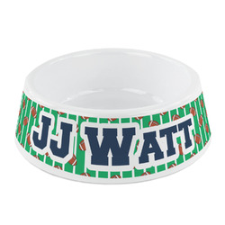 Football Jersey Plastic Dog Bowl - Small (Personalized)