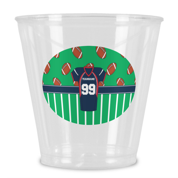 Custom Football Jersey Plastic Shot Glass (Personalized)