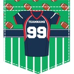 Football Jersey Iron On Faux Pocket (Personalized)