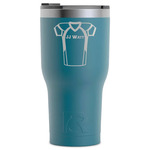 Football Jersey RTIC Tumbler - Dark Teal - Laser Engraved - Single-Sided (Personalized)