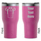 Football Jersey RTIC Tumbler - Magenta - Double Sided - Front & Back