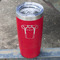 Football Jersey Red Polar Camel Tumbler - 20oz - Angled