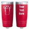 Football Jersey Red Polar Camel Tumbler - 20oz - Double Sided - Approval