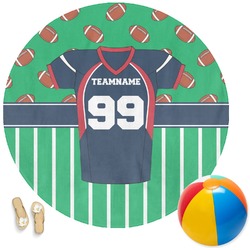Football Jersey Round Beach Towel (Personalized)