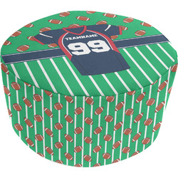 Football Jersey Round Pouf Ottoman (Personalized)