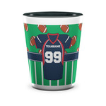 Football Jersey Ceramic Shot Glass - 1.5 oz - Two Tone - Single (Personalized)