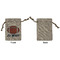 Football Jersey Small Burlap Gift Bag - Front Approval