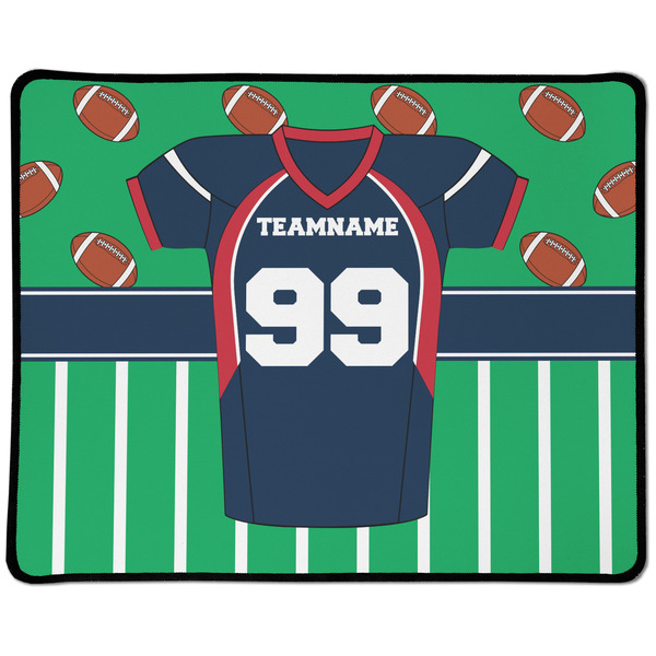 Custom Football Jersey Large Gaming Mouse Pad - 12.5" x 10" (Personalized)