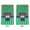 Football Jersey Small Laundry Bag - Front & Back View