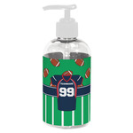 Football Jersey Plastic Soap / Lotion Dispenser (8 oz - Small - White) (Personalized)