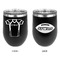 Football Jersey Stainless Wine Tumblers - Black - Double Sided - Approval