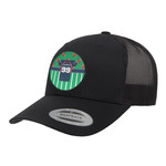 Football Jersey Trucker Hat - Black (Personalized)