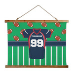 Football Jersey Wall Hanging Tapestry - Wide (Personalized)