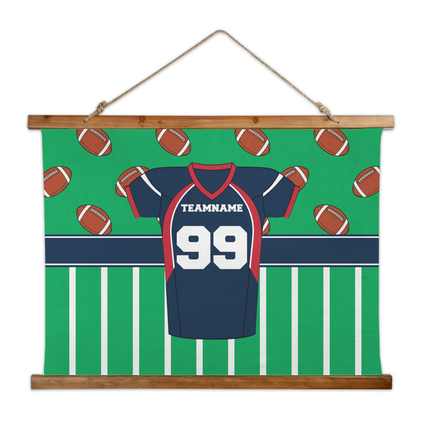 Custom Football Jersey Wall Hanging Tapestry - Wide (Personalized)