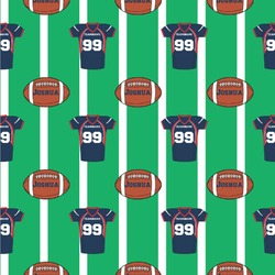 Football Jersey Wallpaper & Surface Covering (Water Activated 24"x 24" Sample)