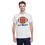 Football Jersey T-Shirt - White - Medium (Personalized)