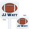 Football Jersey White Plastic Stir Stick - Double Sided - Approval