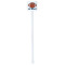 Football Jersey White Plastic Stir Stick - Double Sided - Square - Single Stick