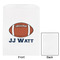 Football Jersey White Treat Bag - Front & Back View