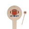 Football Jersey Wooden 4" Food Pick - Round - Closeup