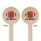 Football Jersey Wooden 6" Stir Stick - Round - Double Sided - Front & Back