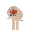 Football Jersey Wooden 6" Stir Stick - Round - Single Sided - Front & Back