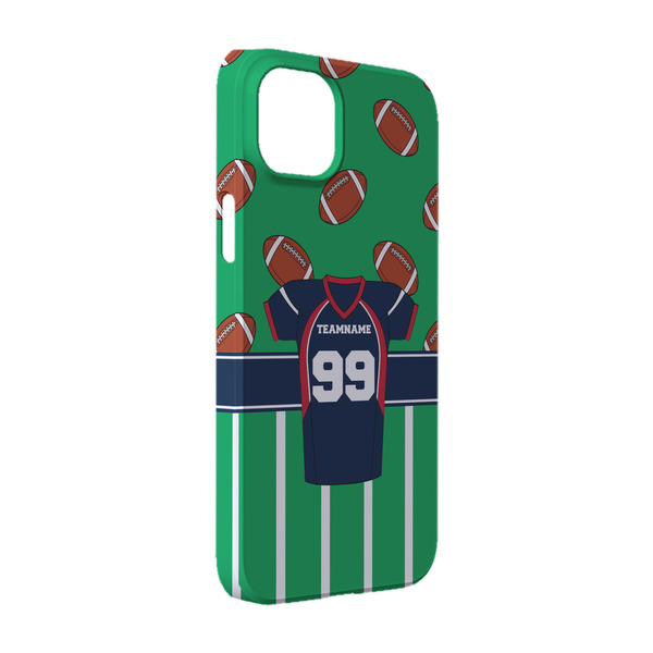 Custom Football Jersey iPhone Case - Plastic - iPhone 14 (Personalized)