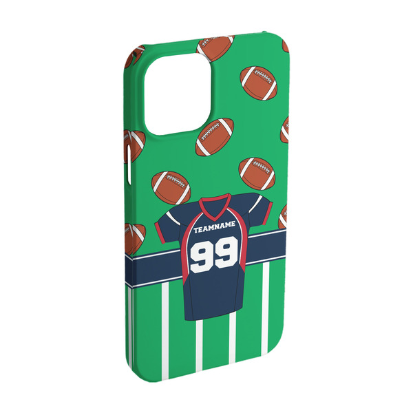 Custom Football Jersey iPhone Case - Plastic - iPhone 15 Pro (Personalized)